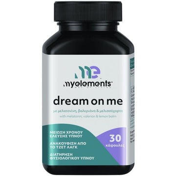 myelements Dream On Me Συμπλήρωμα Διατροφής Με Μελατονίνη, Βαλεριάνα & Μελισσόχορτο 30caps